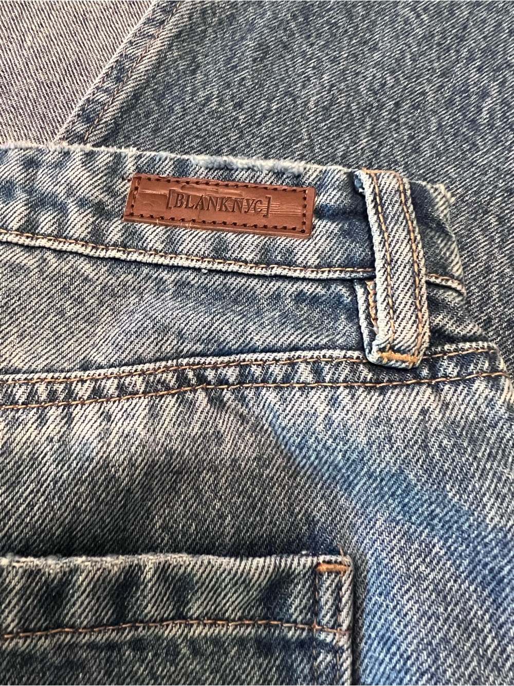 [BLANK𝑵𝒀𝑪] Double Duty High-Rise Midi Denim Skirt | size 29 / 8 Blank NYC 🩵 - Picture 9 of 10